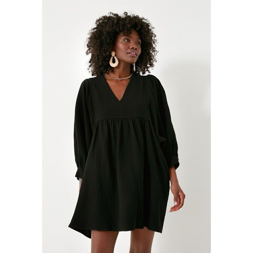 NWT Pomander Place x Tuckernuck Black Gauze Millie Dress Size Small